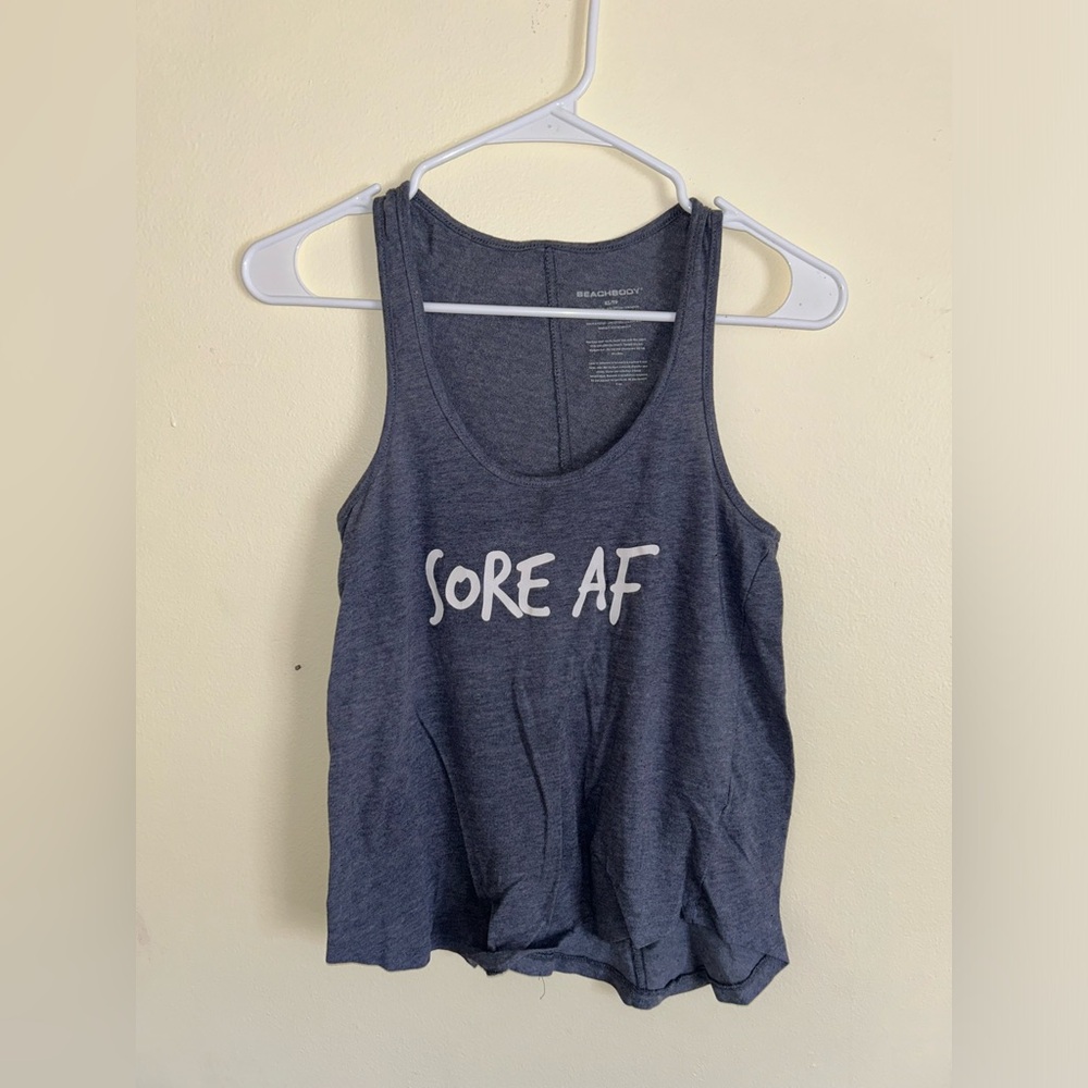 Gray "Sore AF" Workout Tank